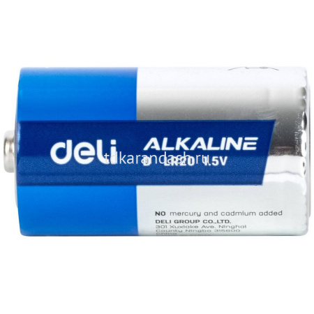 Батарейка Deli LR20 1шт E82910 от магазина "Карандаш"