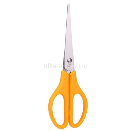 Ножницы 17см сталь, оранжевые, ручки пластик E0603