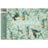 Альбом для рисования А4 32л "Floral collection" на спирали перфорация на отрыв 5 дизайнов 085219 от магазина "Карандаш"