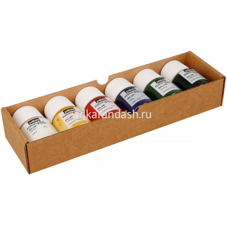 Краски по фарфору и керамике под обжиг 6 цветов 20мл глянцевые №1 Porcelaine 150 "Открытие" 756471 от магазина "Карандаш"