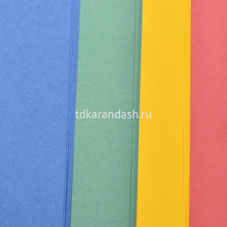 Набор цветного картона А4 4цв 20л "Калейдоскоп" тонированный в массе 200г/м2 ПК/4 от магазина "Карандаш"