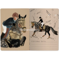 Тетрадь А5 40л клетка "Ипподром" прошитый блок матовая ламинация 7-40-001/142 от магазина "Карандаш"