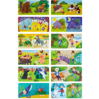 Игра настольная-пазл "Противоположности" 13х9,5см 24 элемента RI2203C от магазина "Карандаш"