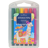 Фломастеры 12 цветов "FunColor Jumbo" утолщенные, в пластиковом пенале 32-0041 от магазина "Карандаш"