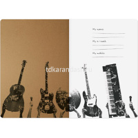 Тетрадь А5 40л клетка "Turn it loud" прошитый блок матовая ламинация 7-40-001/15 от магазина "Карандаш"