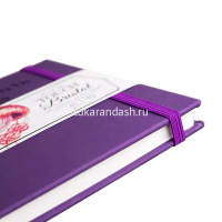 Скетчбук 14х14см 40л 180г/м2 "Bristol Touch" на резинке, твердая обложка, фиолетовый 401236 от магазина "Карандаш"