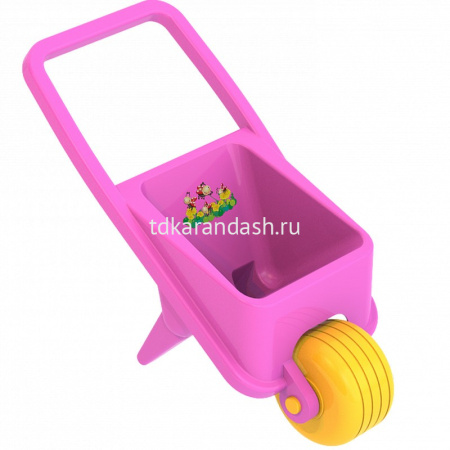 Тачка садовая 46х25х38,5см пластик, ассорти 431726H от магазина "Карандаш"