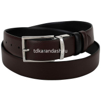 Ремень мужской 3,5см х 1,25м натуральная кожа, черный/коричневый "Modus" CU4209MO/NM от магазина "Карандаш"
