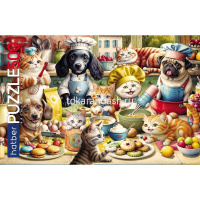 Пазлы 500 эл. "Premium. Пушистые кулинары" 48х33см 500ПЗ2_33585/090508 от магазина "Карандаш"