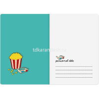 Тетрадь А5 40л клетка "Кинозал" прошитый блок крафт-картон 7-40-001/26 от магазина "Карандаш"