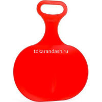 Санки-ледянки 33х41см с ручкой, пластик, ассорти ЛД01 от магазина "Карандаш"