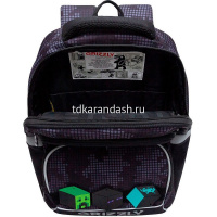 Рюкзак 27,5х39х15см, 800гр, 1 отделение, 4 кармана, черный с обвесом RAn-589-1 от магазина "Карандаш"