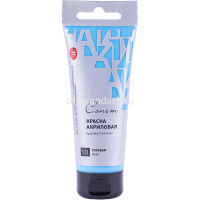 Краска акриловая 75мл голубая туба с европодвесом Сонет 28109513 от магазина "Карандаш"