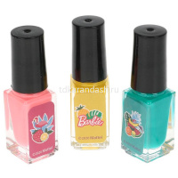 Набор для маникюра "Барби" (лак для ногтей 3шт, декор, пилка, разделитель, сушка) B1951237-BAR от магазина "Карандаш"