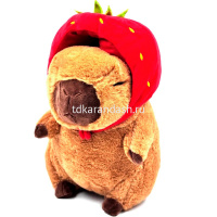 Капибара в шапке 32см XM24657 от магазина "Карандаш"