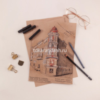 Карандаши угольные 6шт "Sketch&Art" (мягкий, средний, твердый) картон 25-002 от магазина "Карандаш"