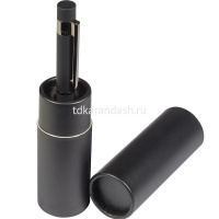 Ручка-роллер "Verona" 0,7мм синяя, черный металлический корпус, Soft Touch, в футляре 20-0343-12 от магазина "Карандаш"