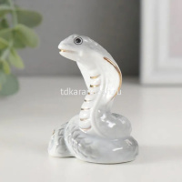 Сувенир "Кобра" серо-белый 7,5см керамика, 5 видов Y10401-24 от магазина "Карандаш"