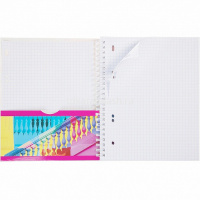 Тетрадь А5 100л "В мире грез" клетка на спирали обложка с карманом УФ-лак 100Ткм5В1гр_29737/080582 от магазина "Карандаш"