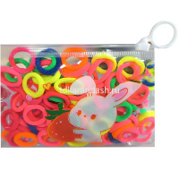 Резинка для волос 2см 100 шт. разноцветные в зип-пакете 16х10,5см, 3 вида 11888-24 от магазина "Карандаш"