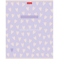 Тетрадь А5 48л клетка "LOVE IS..." на скобе тиснение 5 дизайнов 48Т5тВ1/093099 от магазина "Карандаш"