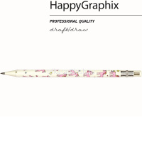 Карандаш цанговый механический "FunGraphix. Единороги" 2мм с ластиком, точилкой 21-0041/02 от магазина "Карандаш"