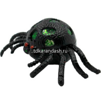 Игрушка антистресс "Паук" 12см, черный с блестками Y7486-18 от магазина "Карандаш"