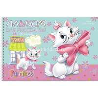 Альбом для рисования А4 30л "Кошечка Мари" на спирали, перфорация на отрыв, 5 дизайнов 068764 от магазина "Карандаш"