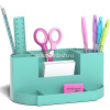 Набор настольный "Victoria. Pastel Mint" 28,5х12,5х22см 9 предметов, пластик, мятный 53685