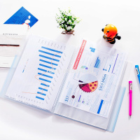 Папка 40 вкладышей А4 с карманом, полипропилен, синий 5076BLUE от магазина "Карандаш"