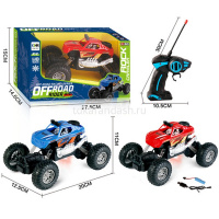 Внедорожник р/у 20х12,5х11см, с аккумулятором, пластик/металл, 2 цвета 2304597/112A от магазина "Карандаш"