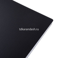 Тетрадь А5 80л клетка "Velvet. Черная" на спирали пластиковая обложка 081573 от магазина "Карандаш"