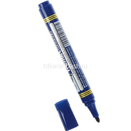 Маркер перманентный синий, пулевидный наконечник, толщина линии 4,2мм N850-CE от магазина "Карандаш"