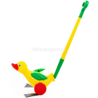 Картинка Каталка "Утёнок" с ручкой 7925 от магазина "Карандаш" Каталка "Утёнок" с ручкой 7925 от магазина "Карандаш"