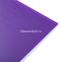 Тетрадь А5 80л клетка "Canvas. Фиолетовая" на спирали пластиковая обложка 081644 от магазина "Карандаш"