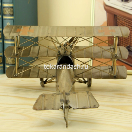 Декоративное изделие "Самолет Fokker Dr. I" 21х21х11см металл RD-2404-C-106 от магазина "Карандаш"