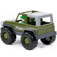 Машина военная "Джип Вояж" в сетке, пластик 23,5х14,5х13,2см 47021 от магазина "Карандаш"