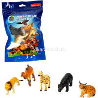 Набор животных "Ребятам о Зверятах. Дикие животные" 5шт. 23х15см ВВ3138 от магазина "Карандаш"