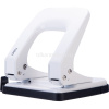 Дырокол 35л 2-отв, d-6мм, с линейкой, металл, белый E0138