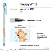 Ручка шариковая "HappyWrite. Мишка с воздушным змеем" 0,5мм синяя 20-0215/09 от магазина "Карандаш"