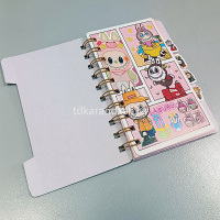 Блокнот 92х114мм 65л "Зубастик" линия, на спирали, цветной блок, 4 дизайна M-3283 от магазина "Карандаш"