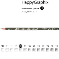 Карандаш чернографитный "Happy Graphix. Boys" НВ 21-0030/12 от магазина "Карандаш"