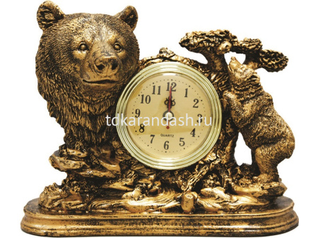 Часы настольные Медведь 19см Y5519-17