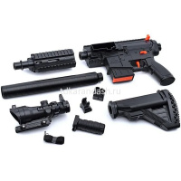 Автомат "Защитник" 87х25см с аккумулятором и прицелом, пластик (пули, гильзы 24шт.) 803 от магазина "Карандаш"