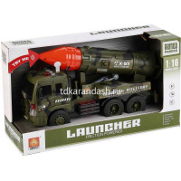 Машина военная "Ракетная установка" инерционная, пластик 27см (свет, звук) 1680752/WY650C от магазина "Карандаш"