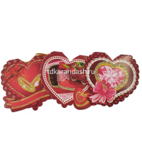 Открытка "Сердце" мини формат 75х70мм 20 видов Y6589-18 от магазина "Карандаш"