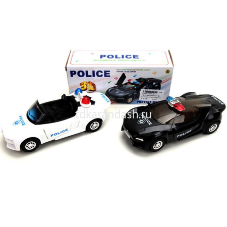 Машина "Полиция" на батарейках, пластик 19х7см (свет, звук) 500-28/1743571