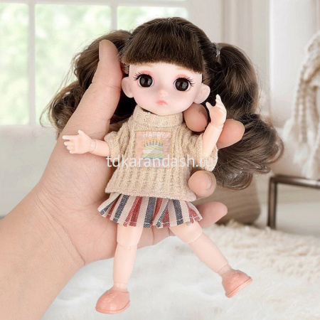 Кукла шарнирная 15см с аксессуарами 2000210/91012-1 от магазина "Карандаш"