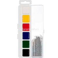 Краски акварельные 6 цветов "ШколаСад" медовые без кисточки пластиковая упаковка LW-0106 от магазина "Карандаш"