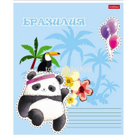 Тетрадь А5 24л клетка "Плюшевые панды" на скобе 5 дизайнов 24Т5В1/089119 от магазина "Карандаш"